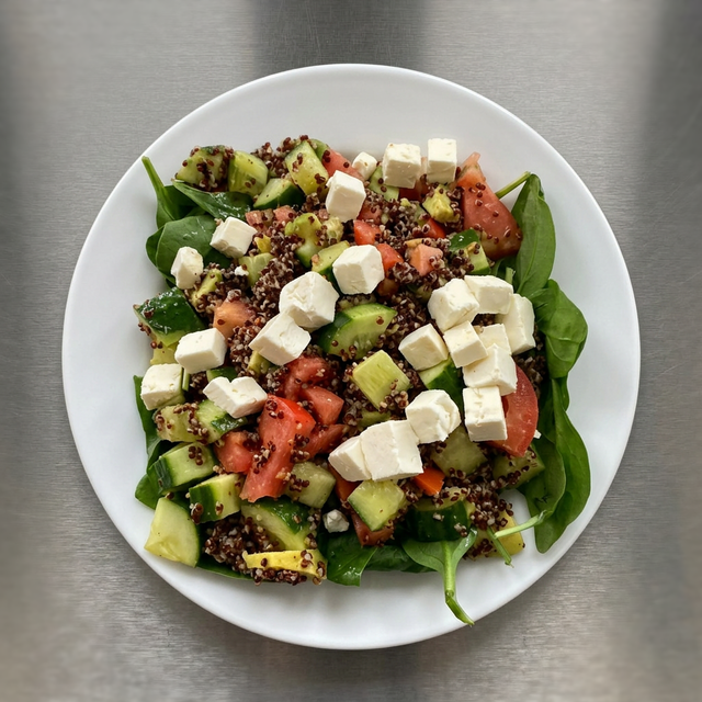Red Quinoa & Avocado Salad.
